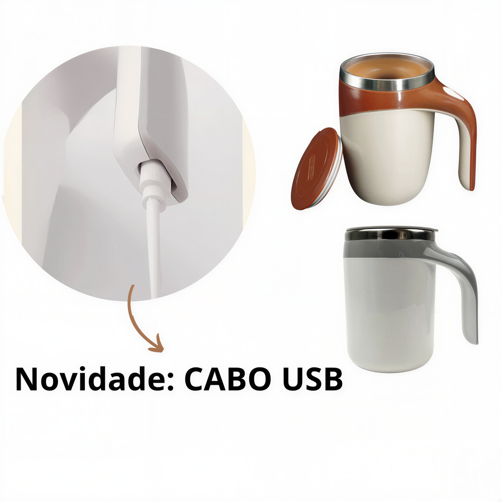 Caneca Mixer Magnética