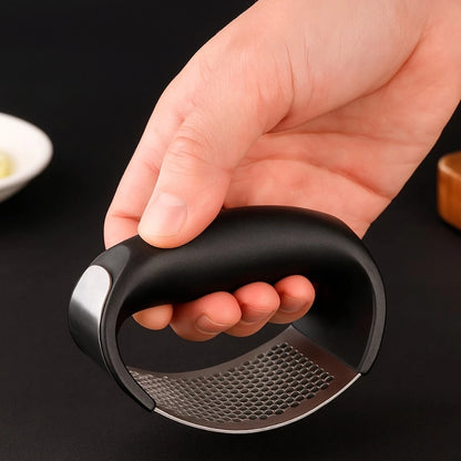 Espremedor de Alho Inox Manual com Pressão Rápida