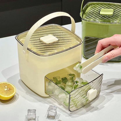 Dispenser de Gelo 48 Cubos com Gaveta e Botão Solta Gelo + Pegador